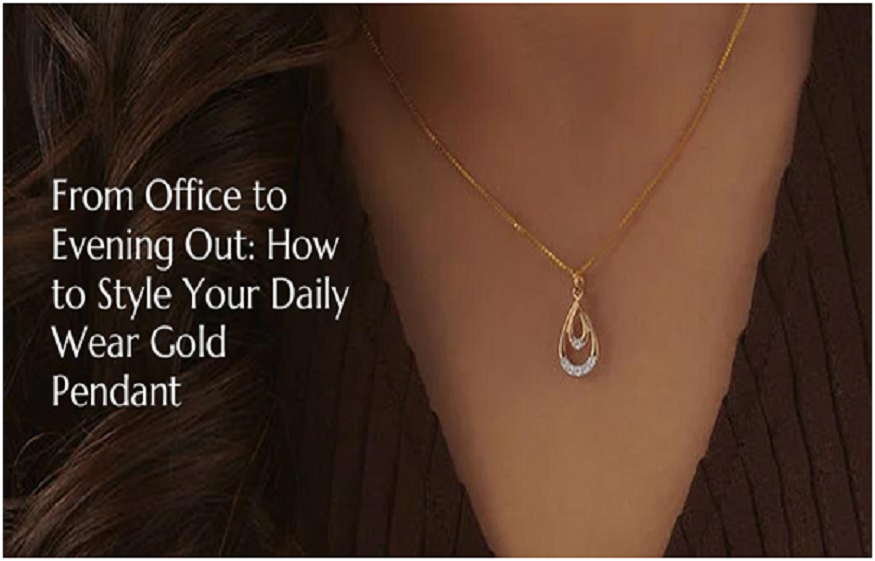 daily wear gold pendant